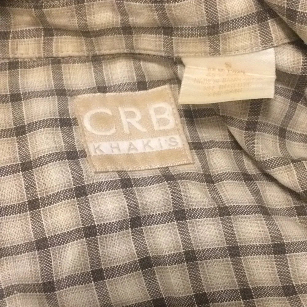 FINAL MARKDOWN Men’s crb khakis sport shirt small - Picture 4 of 4